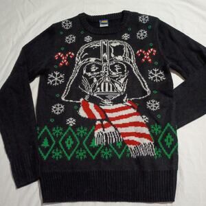 Ugly Christmas Sweater Men's Small DARTH VADER Star Wars Black (Women's Med)
